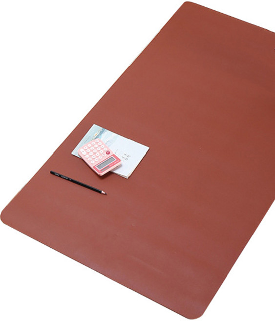 갓라이프 와이드 논슬립 가죽 프리미엄 데스크 매트, 브라운