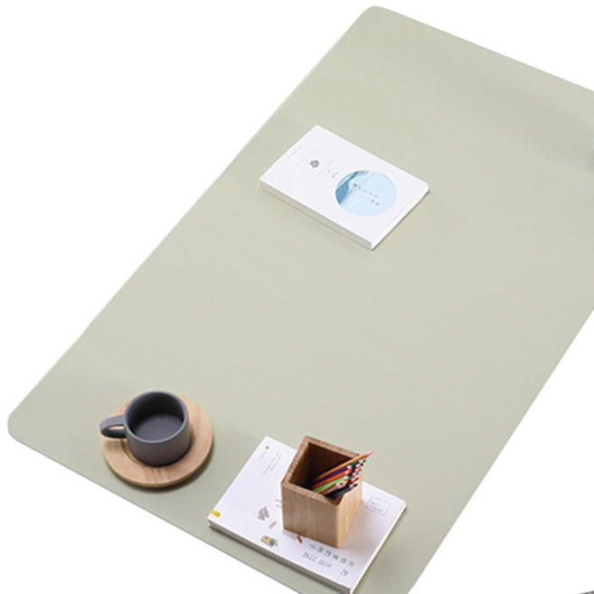 갓라이프 와이드 논슬립 가죽 프리미엄 데스크 매트, 라이트그린