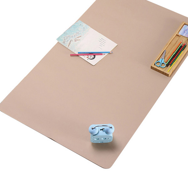 갓라이프 와이드 논슬립 가죽 프리미엄 데스크 매트, 베이지