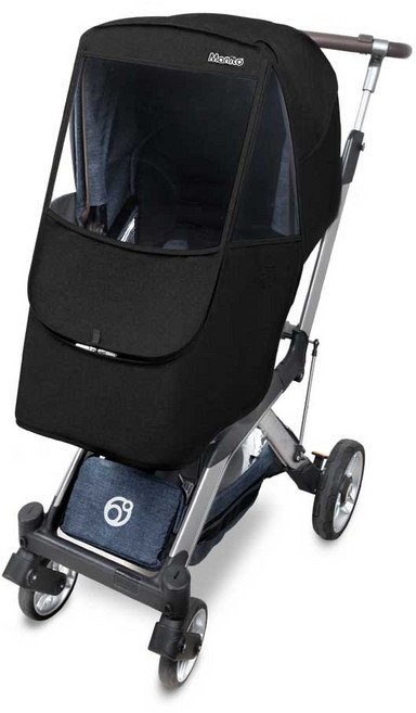 마니또 멜란지 오르빗 G5 전용 유모차 방풍커버, 블랙, 1개