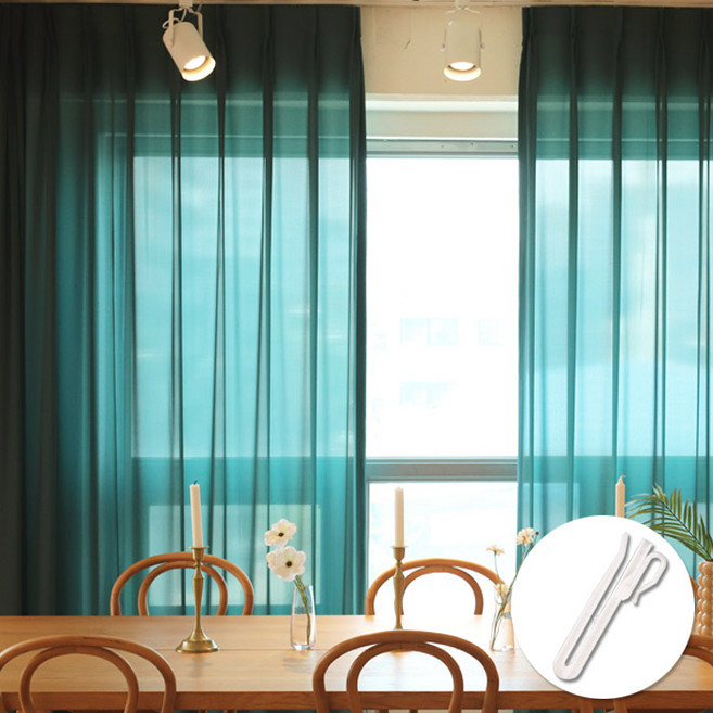 메종텍스타일 핀까지 세탁하는 촤르르 나비주름 커튼