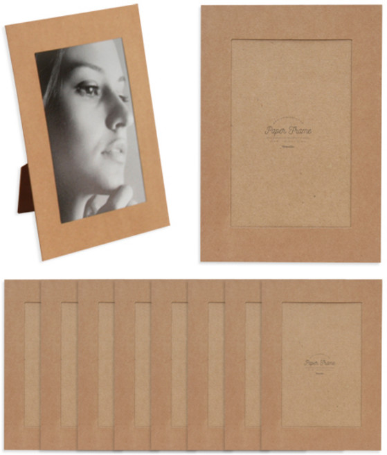 모노라이크 스탠딩 페이퍼 프레임, 크라프트, 10개