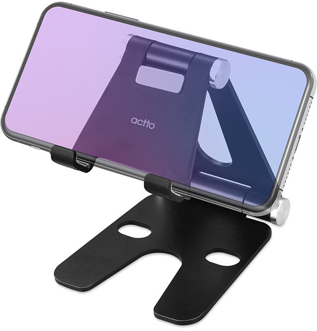 엑토 2단 조인트 모바일 스탠드 거치대 + 파우치 MST-31, 블랙, 1개