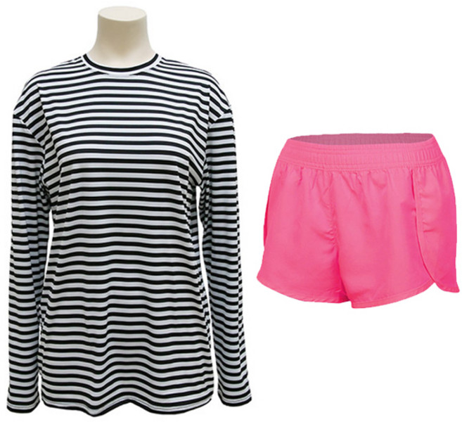 벤디스 여성용 보이밋 걸 래쉬가드 상의 M226 + 비치팬츠 슬릿숏 A521 세트