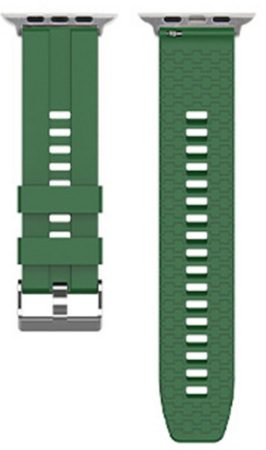 비쉐르 애플워치 3/4/5 레고핏 애플 워치5 실리콘 스트랩 (38/40mm 호환 가능), 그린, 1개