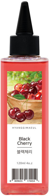 향기마을 디퓨저 리필오일, 블랙체리, 120ml, 1개