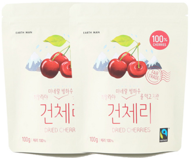 어스맨 히말라야 무설탕 건체리, 100g, 2개