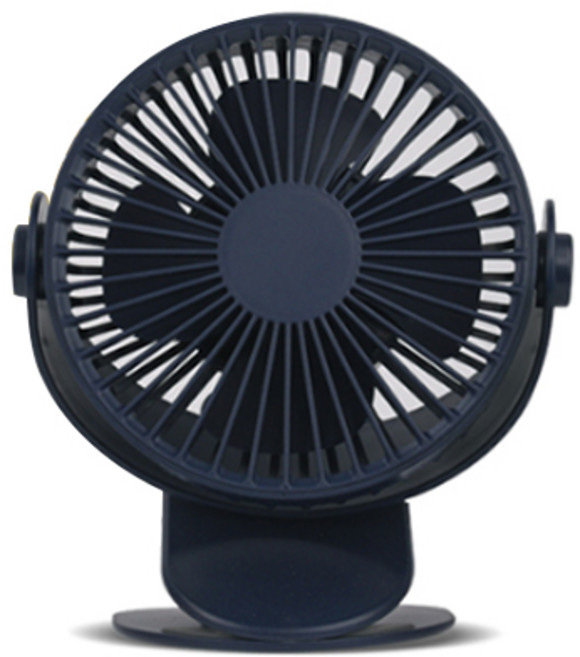 애니클리어 집게형 충전식 USB 휴대용 선풍기, PDB-CSF10, 네이비