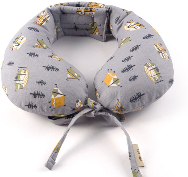 몽슈레 넥 서포터 유아 목베개, 그레이