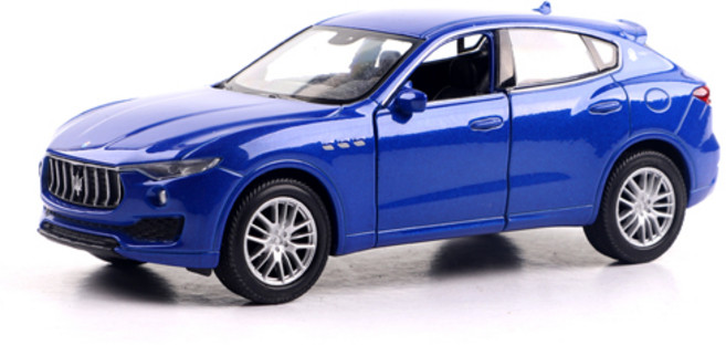 웰리 1:32 SUV 마세라티 르반떼 피규어, 블루, 1개