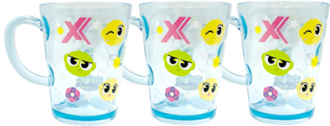 르번 국산 신비아파트 3 방울방울컵, 혼합색상, 3개