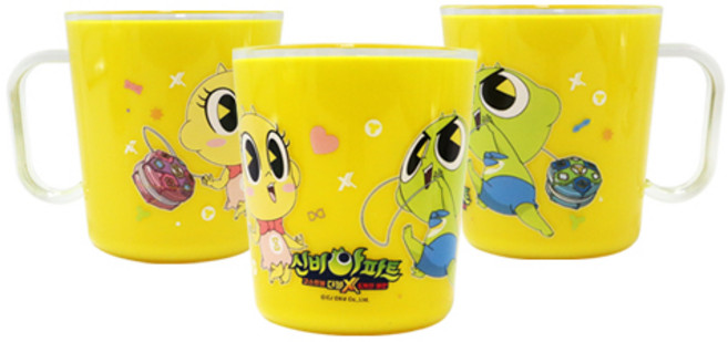 르번 국산 신비아파트 3 이중컵, 혼합색상, 3개