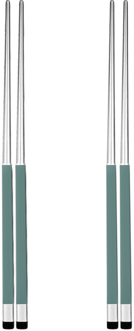 보겐 국산 스퀘어 투톤 샤틴 젓가락, 올리브, 젓가락 2개, 2개