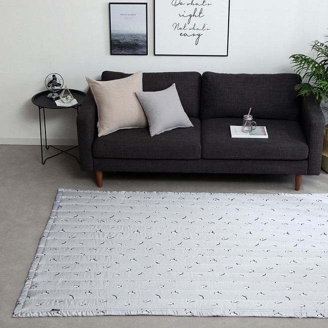 타카타카 애니멀 인견 여름 러그겸패드, 젠틀핑핑(그레이)