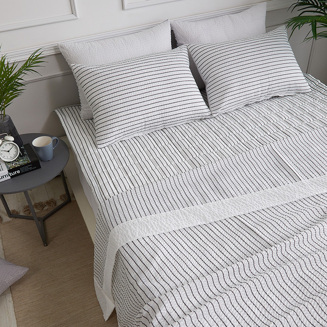 라몬떼 썸머 스트라이프 시어서커 침구 세트