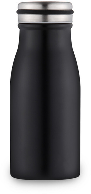 텀스 미롬 무지 밀크 텀블러, BLACK, 350ml, 1개