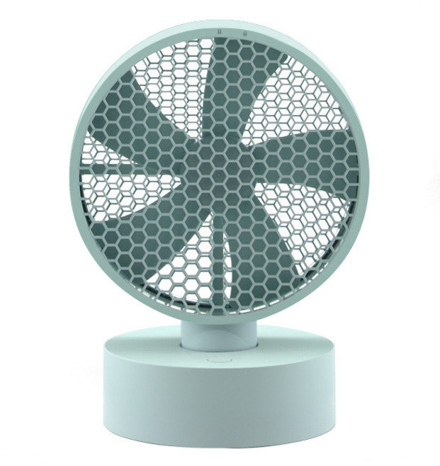 쿨린 허니콤 휴대용 무선 테이블 팬, CL-006, 파스텔민트
