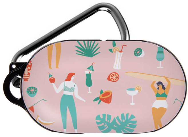 판타몰 갤럭시버즈 일러스트 디자인케이스 + 키링, 과일일러스트 02, 1개