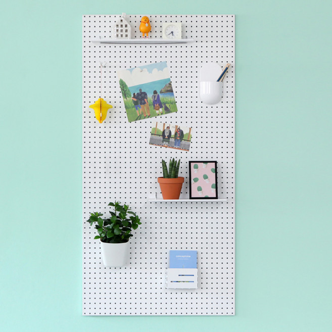 타공판닷컴 원형 타공판 1200 x 600 mm, 1개, 화이트