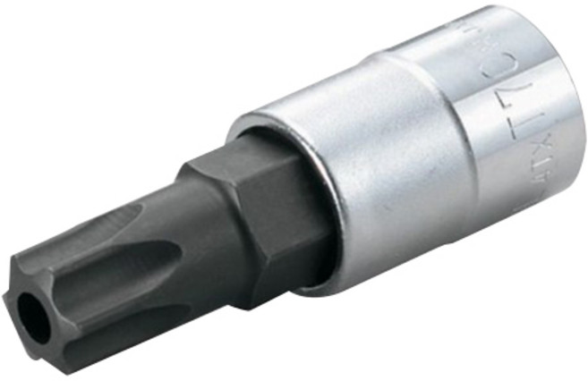 日本 TONE 星形批頭套筒 中空型 3TX-T25H T 25mm x 9.5mm, 1個
