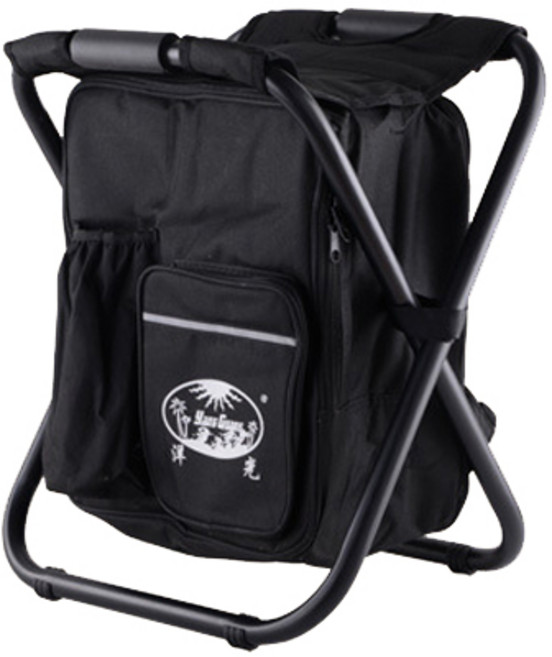 콩 K Leisure 휴대용 배낭식 아이스백 캠핑의자, 블랙, 1개
