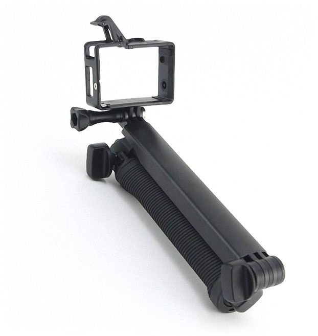 액션캠용 쓰리웨이 모노포드 접이식 3단 셀카봉, A054, 1개