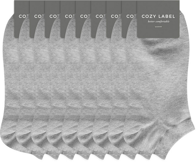 COZY LABEL 女款彩虹素色踝襪 9雙