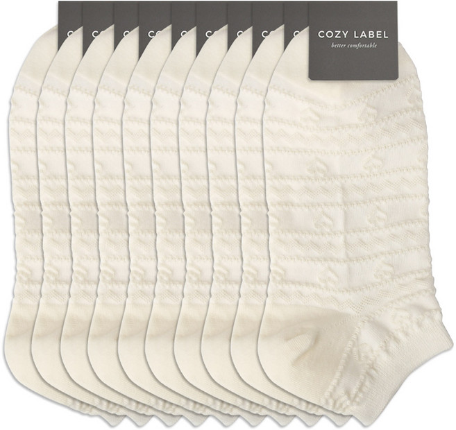 COZY LABEL 女性可愛愛心短襪 10雙