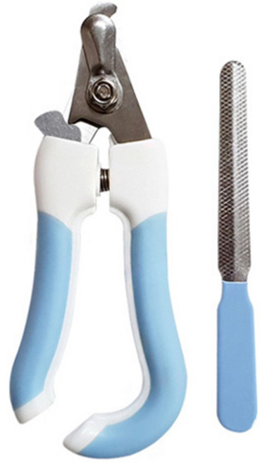 반려동물 발톱깍이 세트 소, 블루, 1개