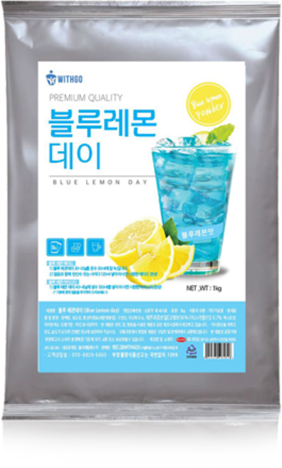 위드고 블루 레몬데이 에이드 파우더, 1개입, 1개, 1kg