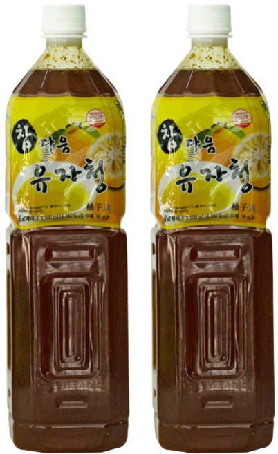 파낙스 참다음 유자청, 1.5L, 2개