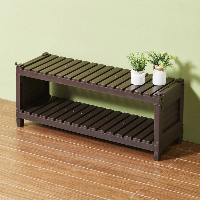 에스파스 2단 멀티블럭선반 180, 코코아, 1개