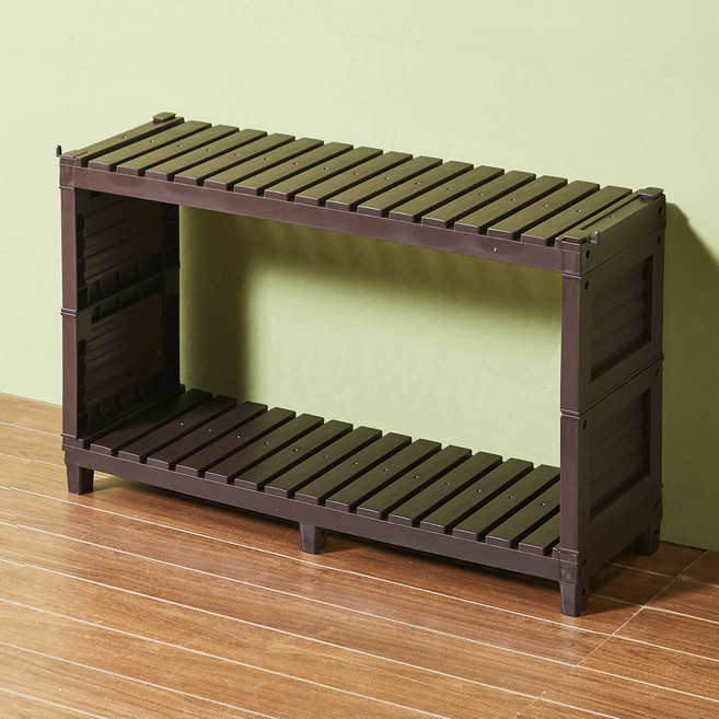 에스파스 코코아 2단 더블 멀티블럭선반 180, 1개