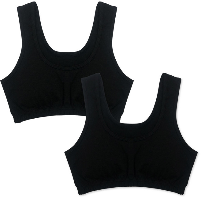 하이틴 주니어 학생 면스판 탑브라 2p