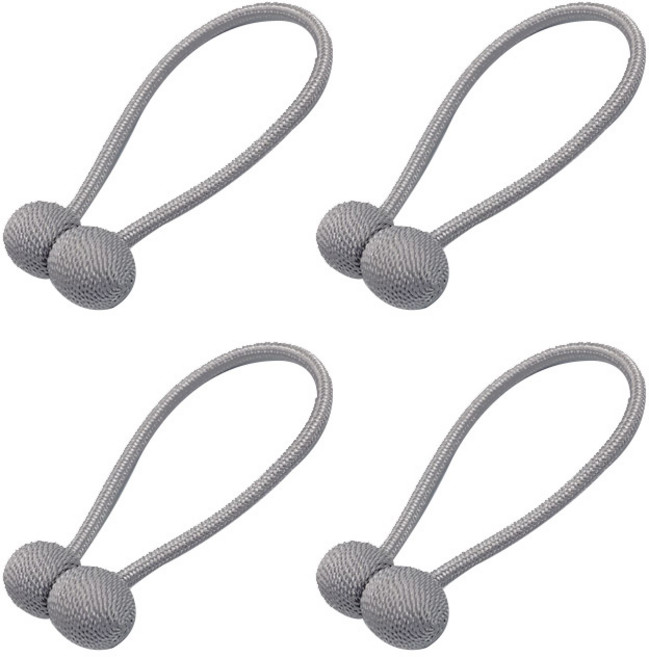 아리코 커튼고정 스트랩볼 49cm, 그레이, 4개