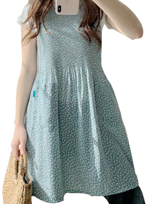 한스빌 쉬폰 마티니 앞치마, 민트, 1개