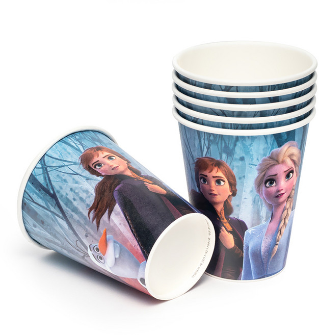 파티팡 디즈니 겨울왕국 2 종이 파티컵 안나 엘사 올라프 290ml, 25개입, 1개