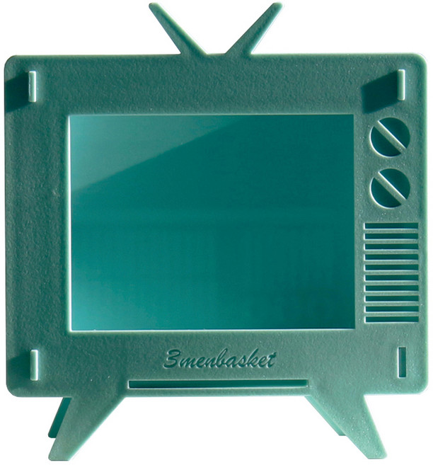 세남자바스켓 레트로TV 거치대 블럭어항, 레트로블루, 1개