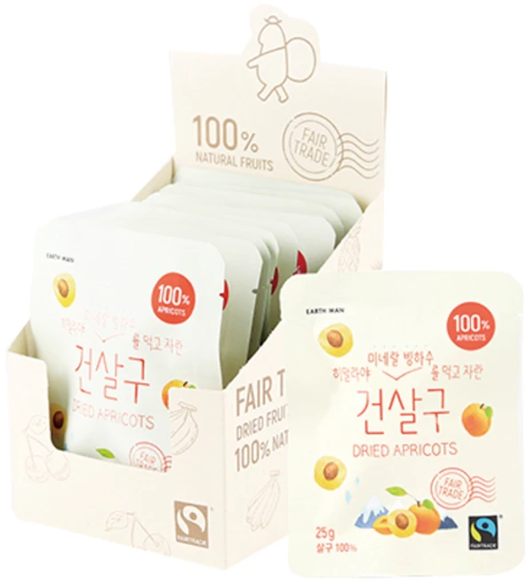 어스맨 히말라야 무설탕 건살구, 25g, 10개 - 쿠팡