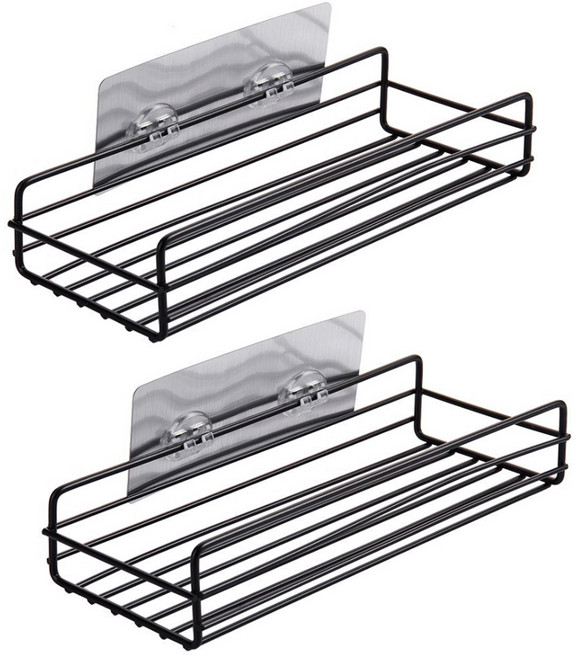 윈프라이스 와이어 수납 선반 랙, 블랙, 2개