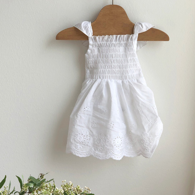 바이담수미 퓨어 원피스 강아지옷, 화이트, 1개