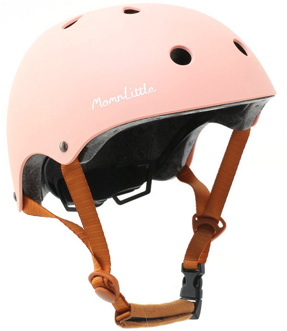 맘앤리틀 퍼스트 유아 자전거 헬멧, 피치핑크, 1개