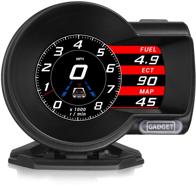 가제트 LCD 화면 OBD2 타입 헤드업 디스플레이 HUD GHD-8000, 1개