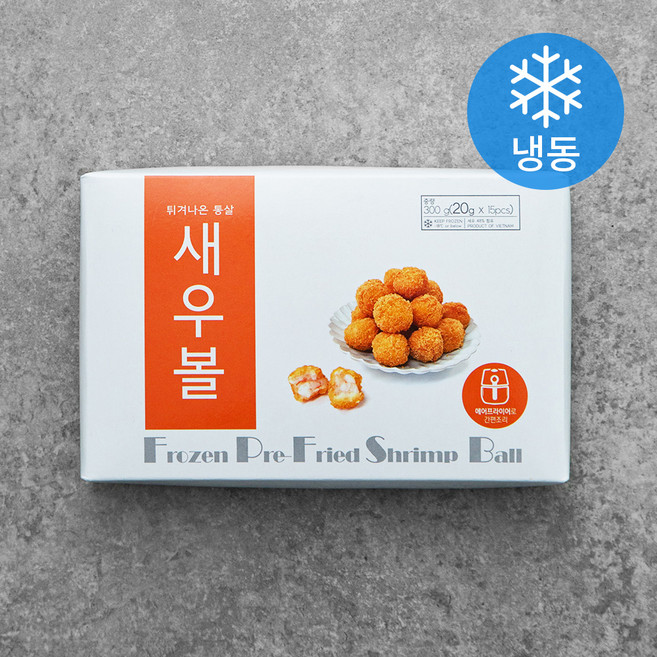 펀쿡 프리프라이드 새우볼 (냉동), 20g, 15개