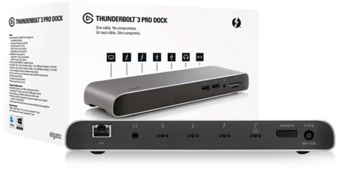 엘가토 썬더볼트 3 프로 독 USB 허브, 그레이, 1개