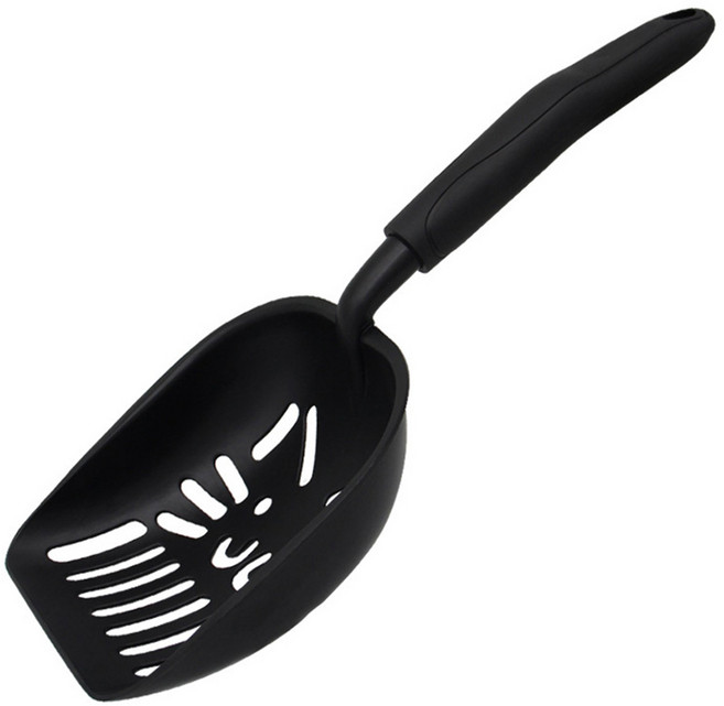 요기쏘 고양이 화장실 모래삽, 블랙, 1개