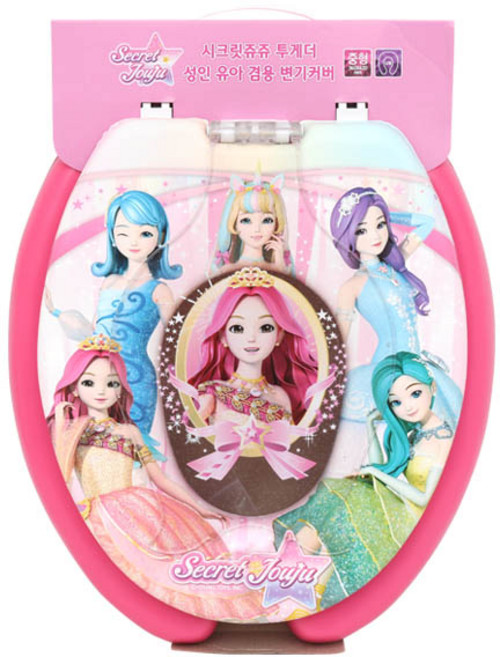 시크릿쥬쥬 투게더 성인 유아 겸용 변기커버 PN184, 혼합색상, 1개