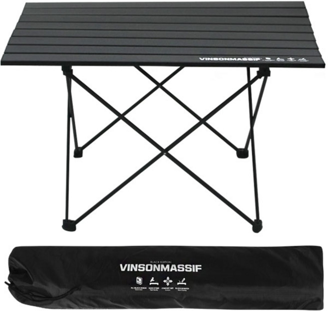 빈슨메시프 경량 폴딩 테이블, 블랙
