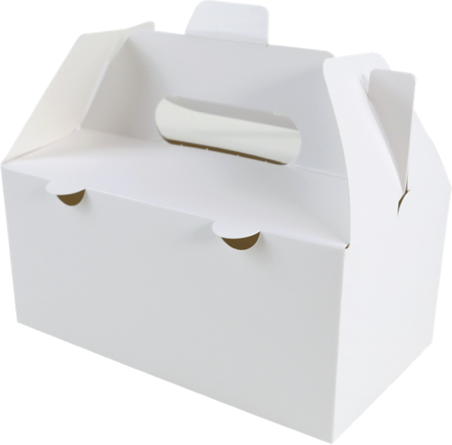 무지 손잡이형 반마리 치킨박스, 화이트, 100개