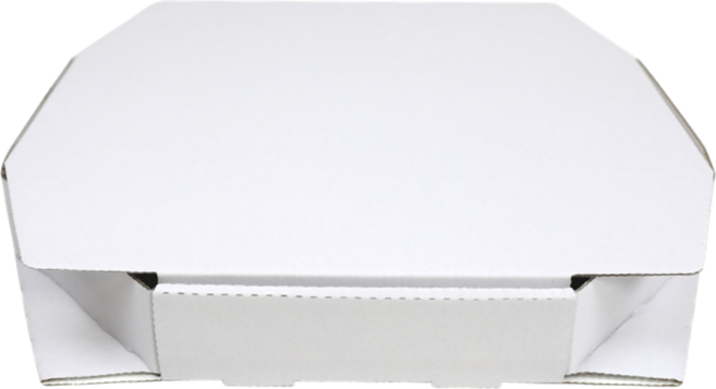 국내 제조 무지 팔각 피자박스 275 x 275 mm, 화이트, 100개